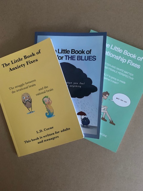 The Little Books of Fixes for anxiety, the blues and relationships by Lorraine Corne are wonderful self help tools. The Little Books of Fixes for anxiety, the blues and relationships by Lorraine Corne.