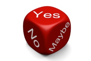 Being willing and unafraid to say no and set boundaries is something that can be achieved with the BE DO HAVE life coaching process. Dice with Yes, No, Maybe
