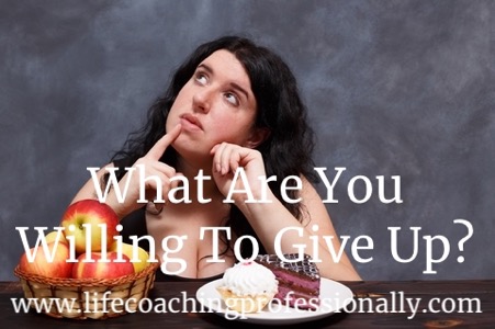 Girl wondering what food to give up on her diet.